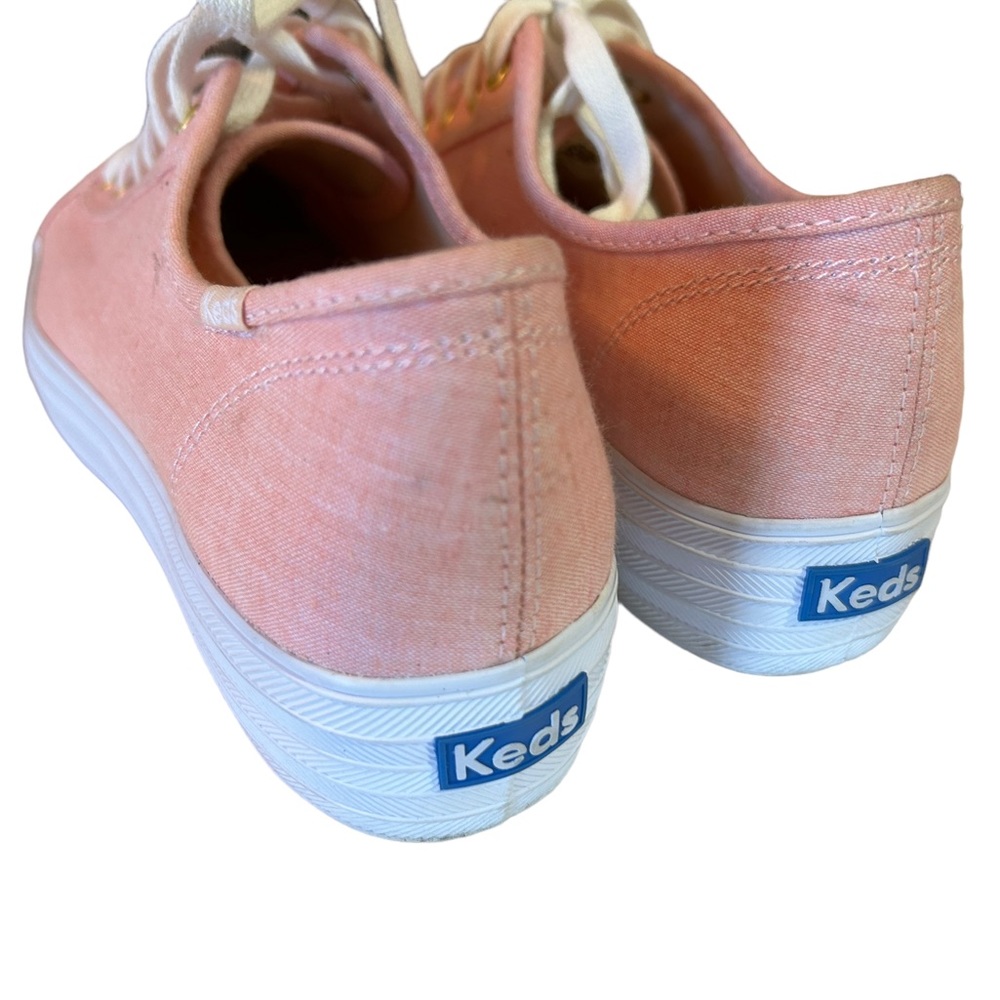 Keds triple kick chambray pink dream foam platform Y2K canvas sneakers 9.5 NWOB - Picture 3 of 12